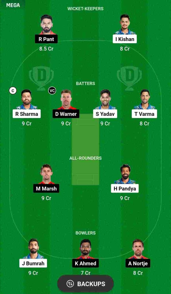 IPL 2024: MI vs DC Dream11 Prediction, Head To Head Records, Probable Playing XI, Dream11 Team | MI vs DC Pitch Report