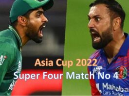 Pak vs Afghan super four asia cup 2022