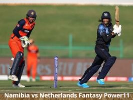 Namibia vs Netherlands Fantasy Power11