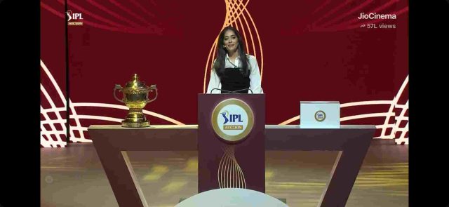 Mallika Sagar IPL Auctioneer