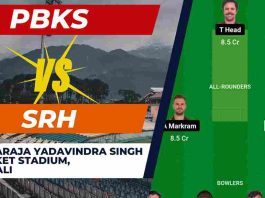 IPL 2024, Match No.23 | PBKS vs SRH Dream11 Prediction, Best Dream11 Team, Head To Head Records, Pitch Report