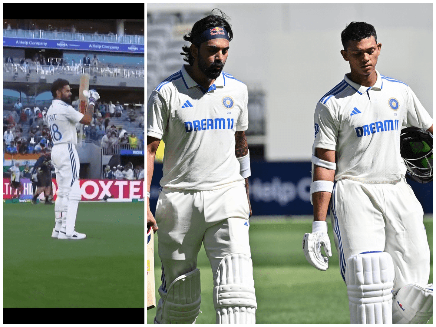 IND vs AUS: Virat Kohli steps inside the ground and appreciates Yashasvi Jaiswal & KL Rahul at the end of Day 2 of the Perth Test