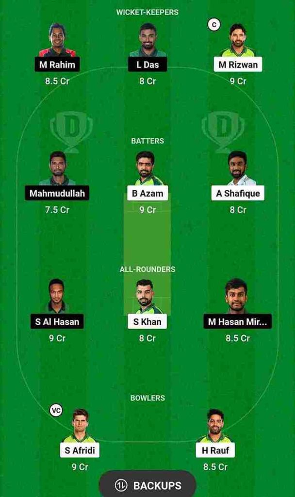 PAK vs BAN Dream11 Prediction World Cup 2023 | Pakistan vs Bangladesh Dream11 Team, Eden Gardens Kolkata Pitch Report