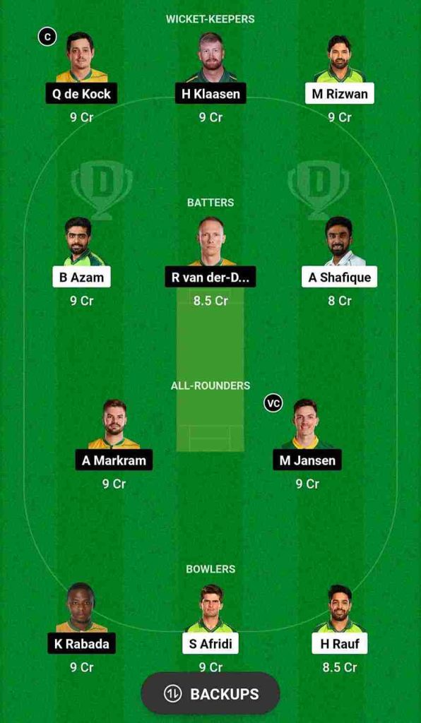 PAK vs SA Dream11 Prediction World Cup 2023 | Pakistan vs South Africa Dream11 Team, M.A. Chidambaram Stadium Chennai Pitch Report: On October 27, 2023, Pakistan will play their sixth match of ICC Men’s ODI World Cup 2023 against South Africa at M.A. Chidambaram Cricket Stadium in Chennai, Tamil Nadu.