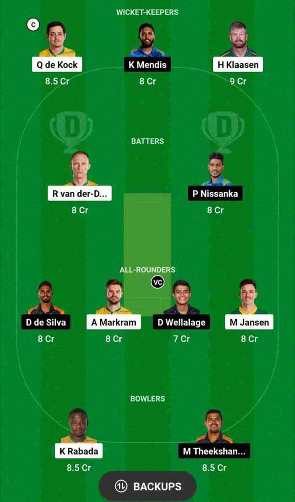 SA vs SL Dream11 Prediction World Cup 2023 | South Africa vs Sri Lanka Dream11 Team, Arun Jaitley Stadium Delhi Pitch Report