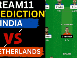 IND vs NED Dream11 Prediction World Cup 2023 | India vs Netherlands Dream11 Team, M. Chinnaswamy Stadium Bengaluru Pitch Report