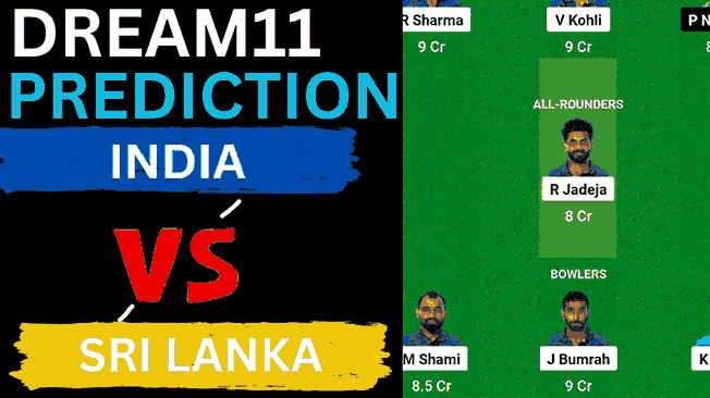 IND vs SL Dream11 Prediction ODI World Cup 2023 | India vs Sri Lanka Dream11 Team, Wankhede Stadium Mumbai Pitch Report IND vs SL Dream11 Prediction ODI World Cup 2023 | India vs Sri Lanka Dream11 Team, Wankhede Stadium Mumbai Pitch Report
