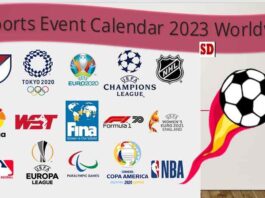 All Sports Event Calendar 2023 Worldwide