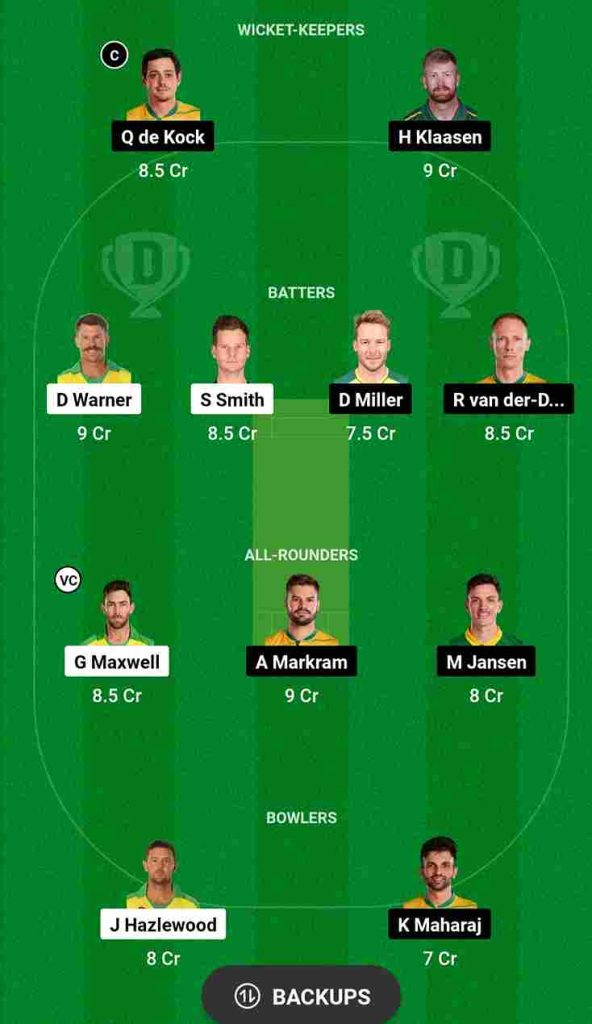 AUS vs SA Dream11 Prediction World Cup 2023 | Australia vs South Africa Dream11 Team, Ekana Cricket Stadium Lucknow Pitch Report