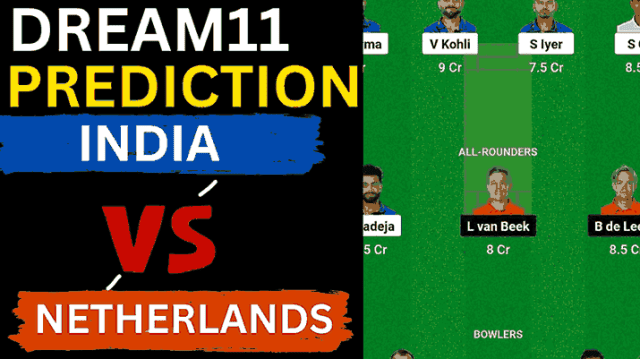 IND vs NED Dream11 Prediction World Cup 2023 | India vs Netherlands Dream11 Team, M. Chinnaswamy Stadium Bengaluru Pitch Report