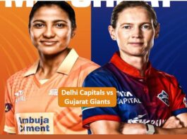 Delhi Capitals vs Gujarat Giants match 14