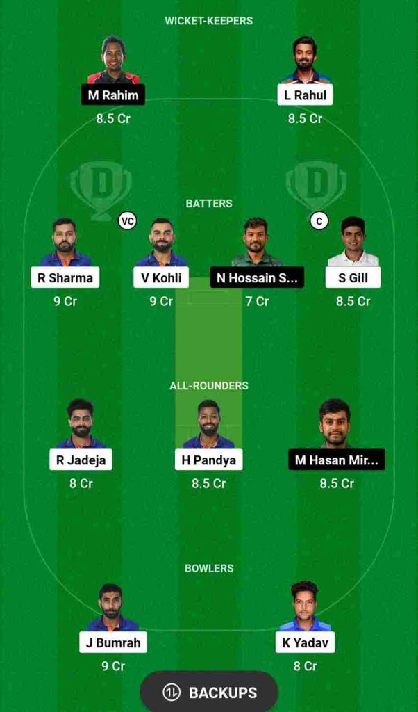 IND vs BAN Dream11 Prediction World Cup 2023 | India vs Bangladesh Dream11 Team, Maharashtra Cricket Association Stadium Pitch Report