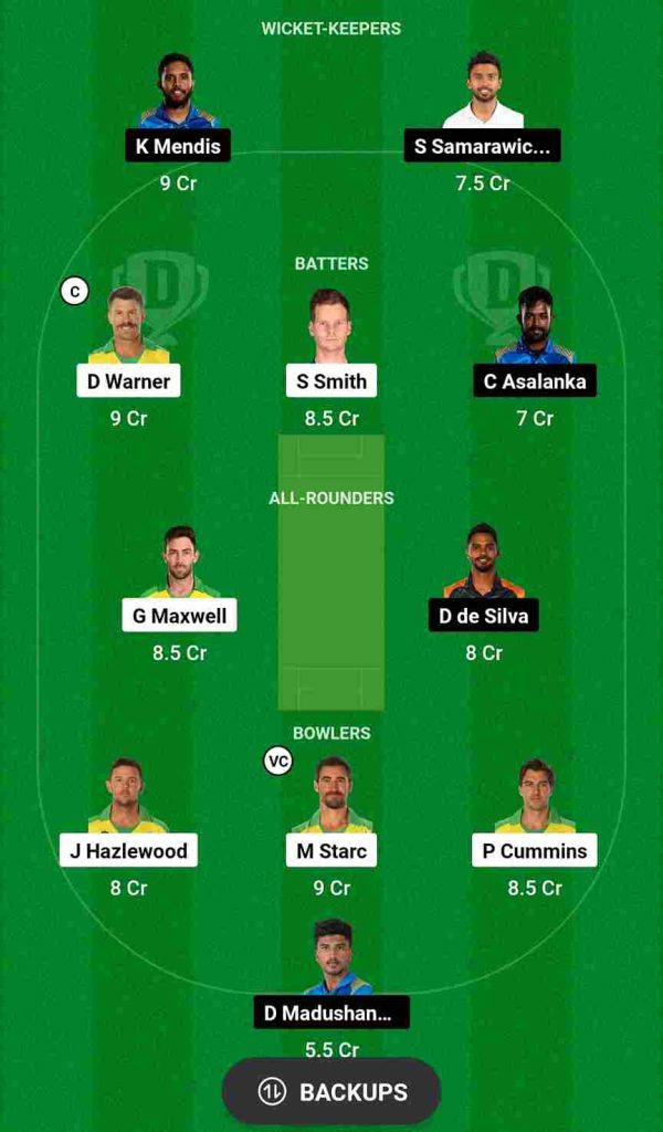 AUS vs SL Dream11 Prediction World Cup 2023 | Australia vs Sri Lanka Dream11 Team, Ekana Cricket Stadium Lucknow Pitch Report