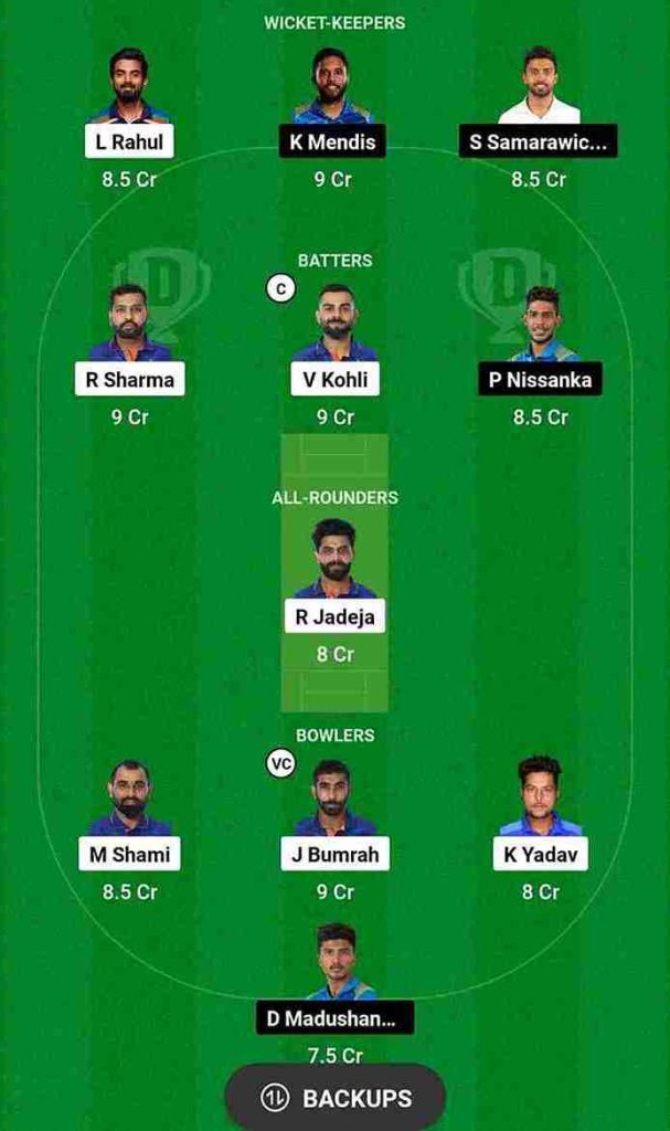 IND vs SL Dream11 Prediction ODI World Cup 2023 | India vs Sri Lanka Dream11 Team, Wankhede Stadium Mumbai Pitch Report