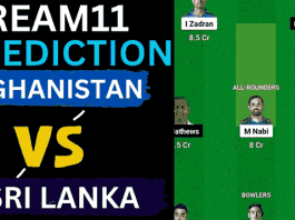 AFG vs SL Dream11 Prediction World Cup 2023 | Afghanistan vs Sri Lanka Dream11 Team, Maharashtra Cricket Association Stadium Pune Pitch Report