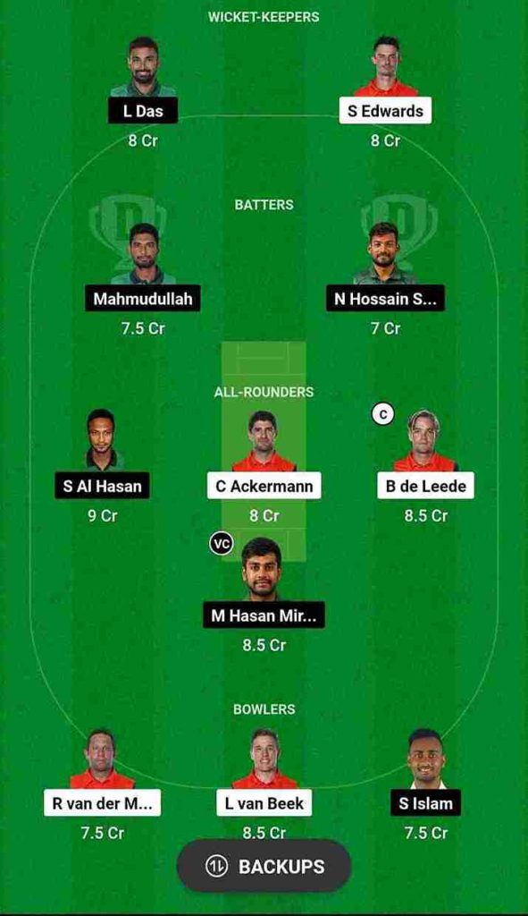 NED vs BAN Dream11 Prediction World Cup 2023 | Netherlands vs Bangladesh Dream11 Team, Eden Gardens Kolkata Pitch Report: On October 28, 2023, Netherlands and Bangladesh will be playing a do-or-die match in the ICC Men’s ODI World Cup 2023 at Eden Gardens Cricket Stadium in Kolkata.