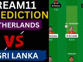 NED vs SL Dream11 Prediction World Cup 2023 | Netherlands vs Sri Lanka Dream11 Team, Ekana Cricket Stadium Lucknow Pitch Report