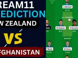 NZ vs AFG Dream11 Prediction World Cup 2023 | New Zealand vs Afghanistan Dream11 Team, MA Chidambaram Stadium Chennai Pitch Report