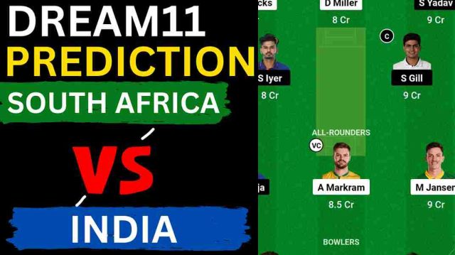 SA vs IND Dream11 Prediction 2nd T20I Match | South Africa vs India Dream11 Team, St George's Park Gqeberha Pitch Report