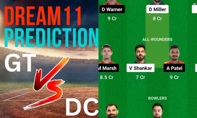 GT vs DC Dream11 Prediction