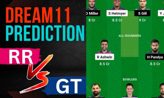 RR vs GT Dream11 Prediction