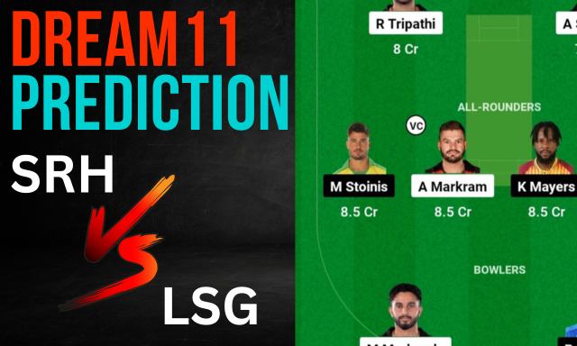 SRH vs LSG Dream11 Prediction, Pitch Report