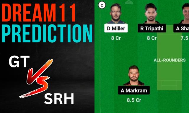 GT vs SRH Dream11 Prediction, Fantasy Team Prediction