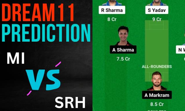 MI vs SRH Dream11 Prediction, Best Team, Important Tips, Pitch Report for IPL 2023