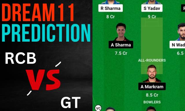 RCB vs GT Dream11 Prediction, Best Team, Dream11 Important Tips, Pitch Report for IPL 2023