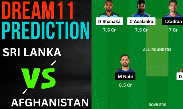 SL vs AFG Dream11 Prediction Today Match