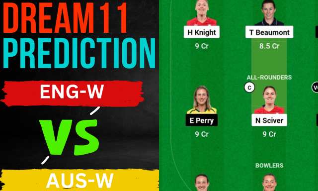 ENG-W vs AUS-W Dream11 Prediction Today Match | England vs Australia Women One-off Test Dream11 Team Grand League, Pitch Report