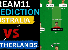 AUS vs NED Dream11 Prediction World Cup 2023 | Australia vs Netherlands Dream11 Team, Arun Jaitley Stadium Delhi Pitch Report