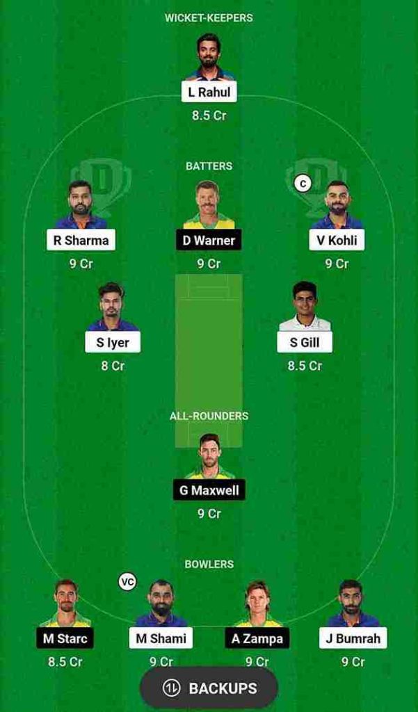 IND vs AUS Dream11 Prediction World Cup 2023 FINAL | India vs Australia Dream11 Team, Narendra Modi Stadium Ahmedabad Pitch Report