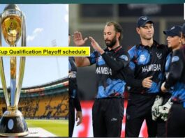 Cricket World Cup Qualification Playoff schedule