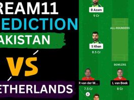 PAK vs NED Dream11 Prediction ODI World Cup 2023 | Pakistan vs Netherlands Dream11 Team, Rajiv Gandhi International Cricket Stadium Pitch Report