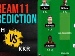 SRH vs KKR Dream11 Prediction