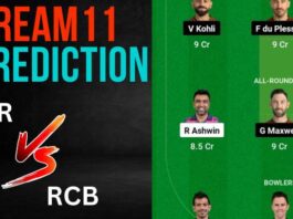 RR vs RCB Dream11 Prediction, Pitch Report