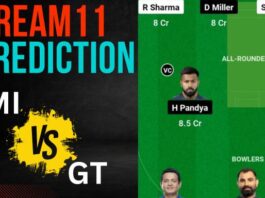 MI vs GT Dream11 Prediction, Pitch Report