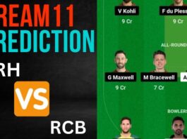 SRH vs RCB Dream11 Prediction, Best Team