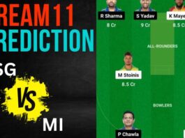 LSG vs MI Dream11 Prediction, Best Team