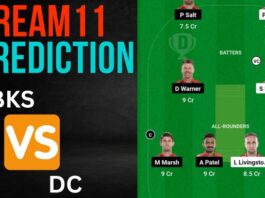 PBKS vs DC Dream11 Prediction, Best Team