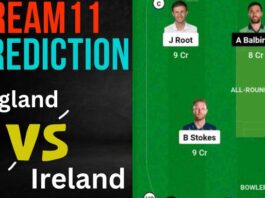 ENG vs IRE Dream11 Prediction, Best Picks