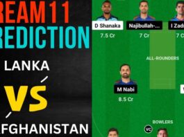 SL vs AFG Dream11 Prediction, Best Picks