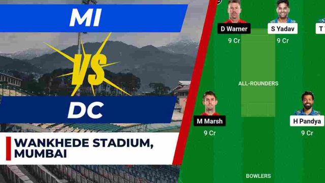 IPL 2024: MI vs DC Dream11 Prediction, Head To Head Records, Probable Playing XI, Dream11 Team | MI vs DC Pitch Report