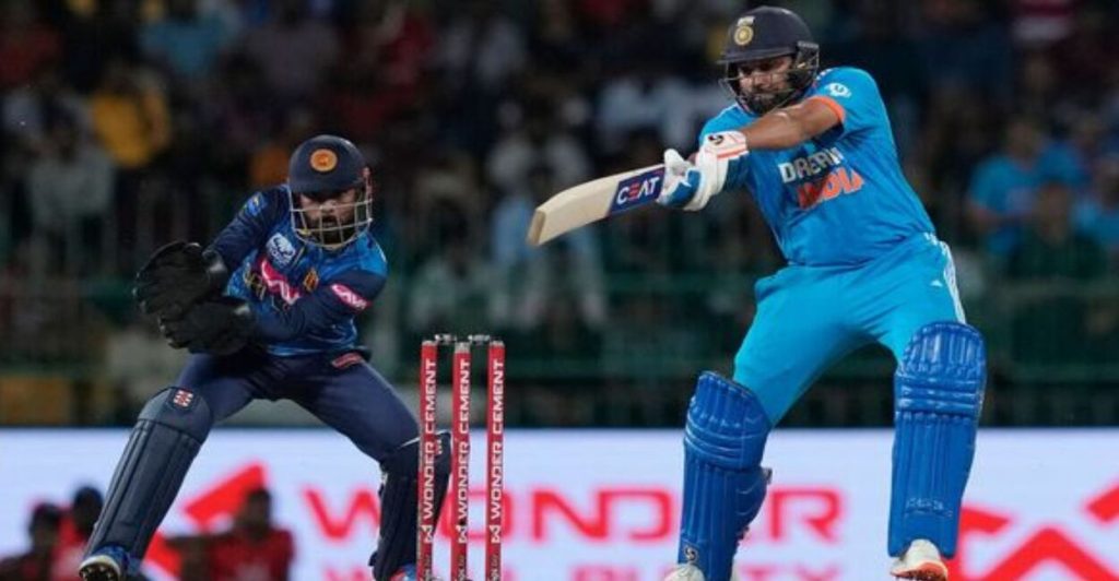 Rohit Sharma registers a historic feat with his blistering 58 in tied game vs SL