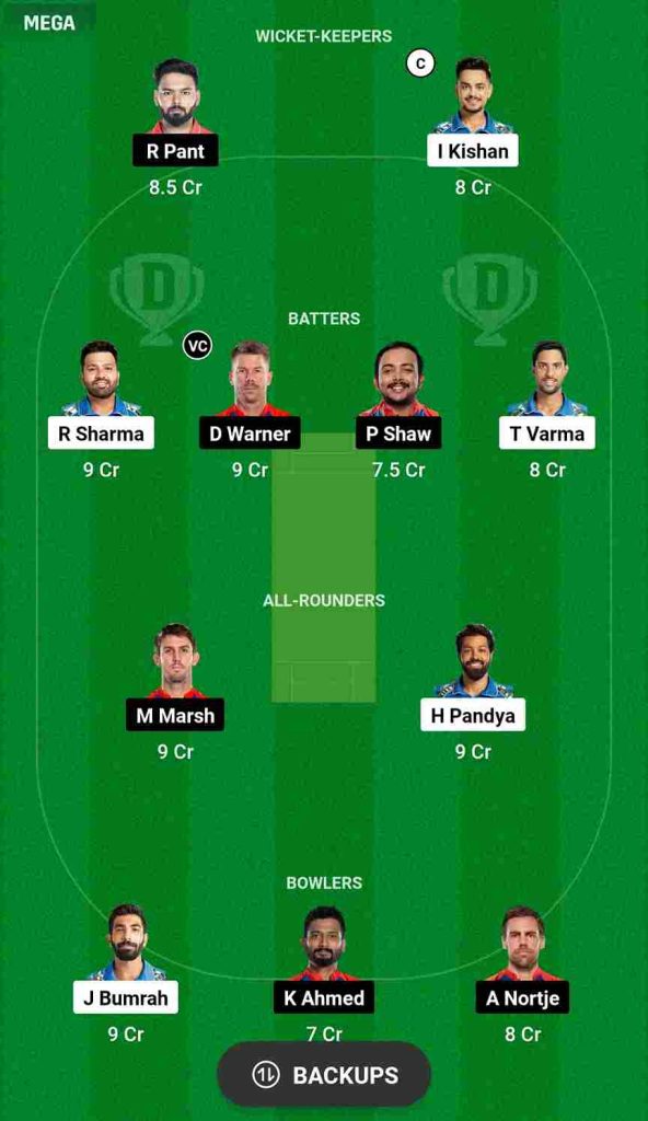 IPL 2024: MI vs DC Dream11 Prediction, Head To Head Records, Probable Playing XI, Dream11 Team | MI vs DC Pitch Report