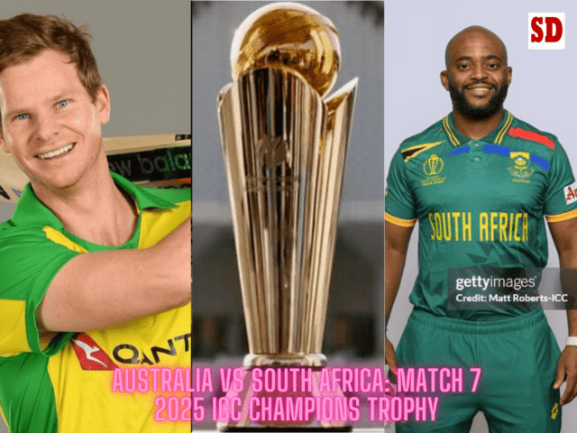AUS vs SA Dream11 Prediction, 2025 ICC Champions Trophy, Head-to-Head Record, Pitch Report, Dream Team, and many more