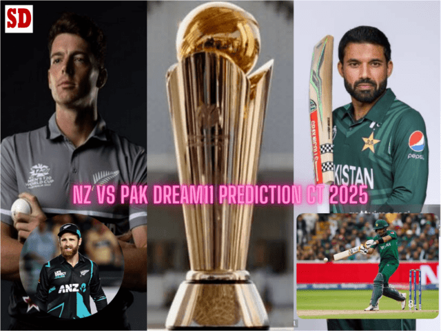 PAK vs NZ Dream11 Prediction, 2025 ICC Champions Trophy, Head-to-Head record, Dream Team and Many more