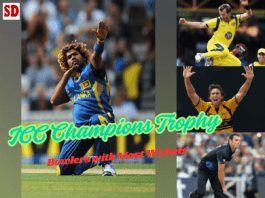 Top 5 bowlers with most wickets in the ICC Champions Trophy history