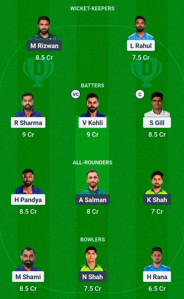 India vs Pakistan Dream11 Prediction